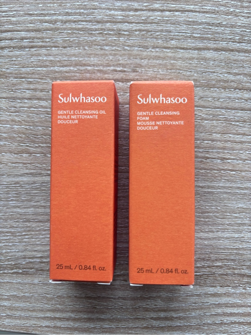 NIB Sulwhasoo Gentle Cleansing Oil & Foam Duo 25mL Each Travel Size